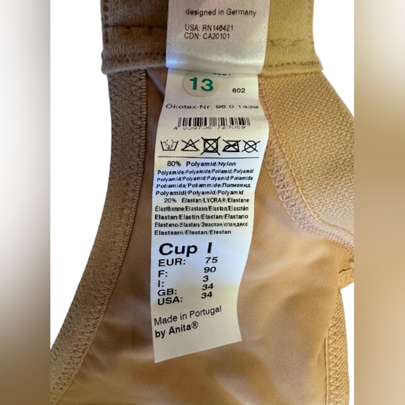 Anita NWT Maternity Nursing Bra Nude Size 34I - Picture 5 of 5